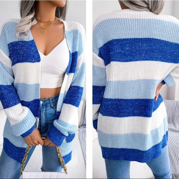 Warm Whisper Cozy Striped Cardigan - Picture 4 of 4